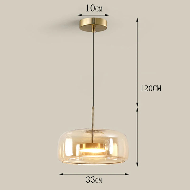 suspension lumineuse moderne transparente dorée câble noir alliage led dimmable certification rohs flux luminescent