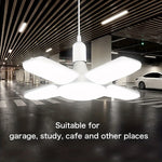 lampe pliable blanc fixation moderne minimaliste e27 led 6500k chambre entrepôt garage