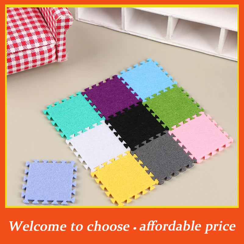 tapis modulables sol multicolore moderne pratique adhésif bleu vert jaune rose violet gris blanc