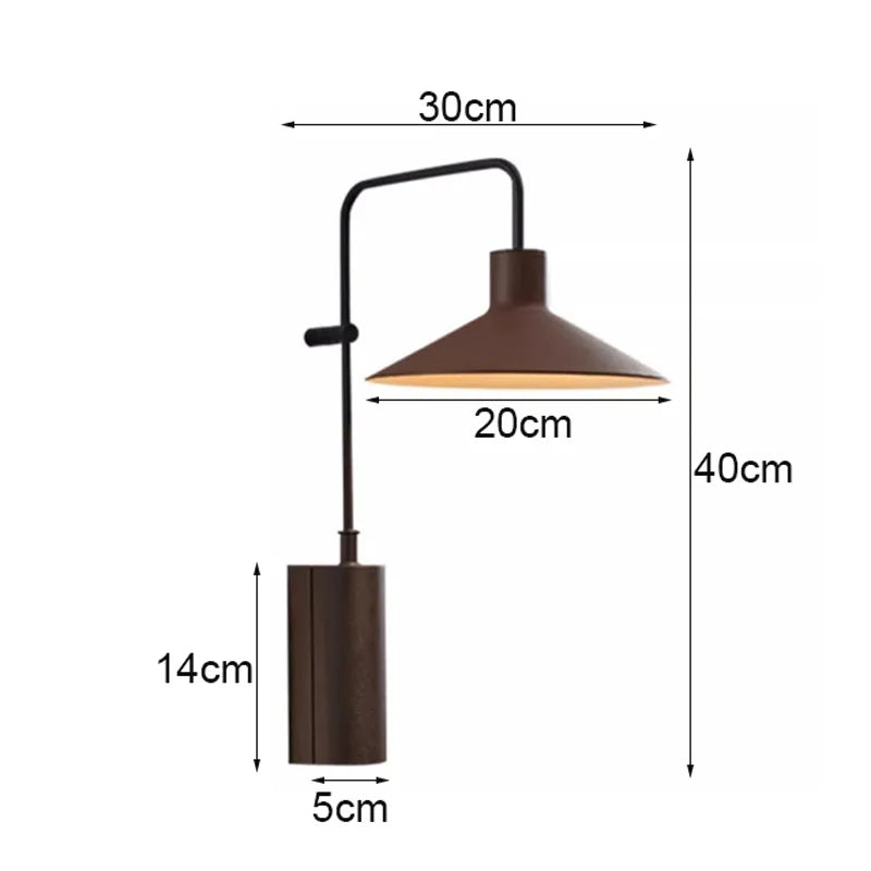 éclairage commercial moderne lampe murale conique marrin opaques extérieures led ambiance