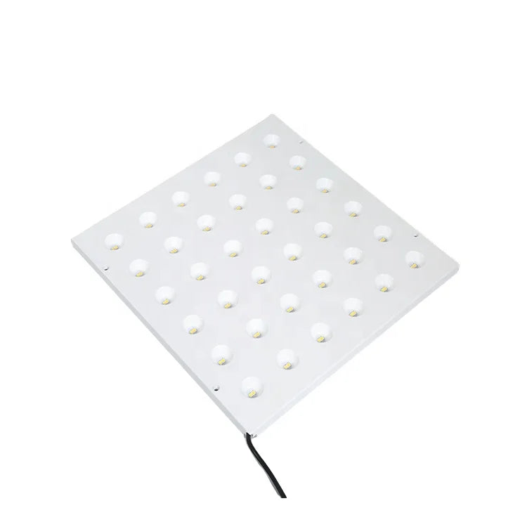 plafonnier led moderne blanc rangées diodes télécommande vis fixations surface
