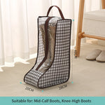 sac chaussures portable beige marron motif géométrique transparent poignées détachables moderne pratique
