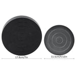 support poterie noir circulaire gravure centrale moderne opaque sculpteur potier