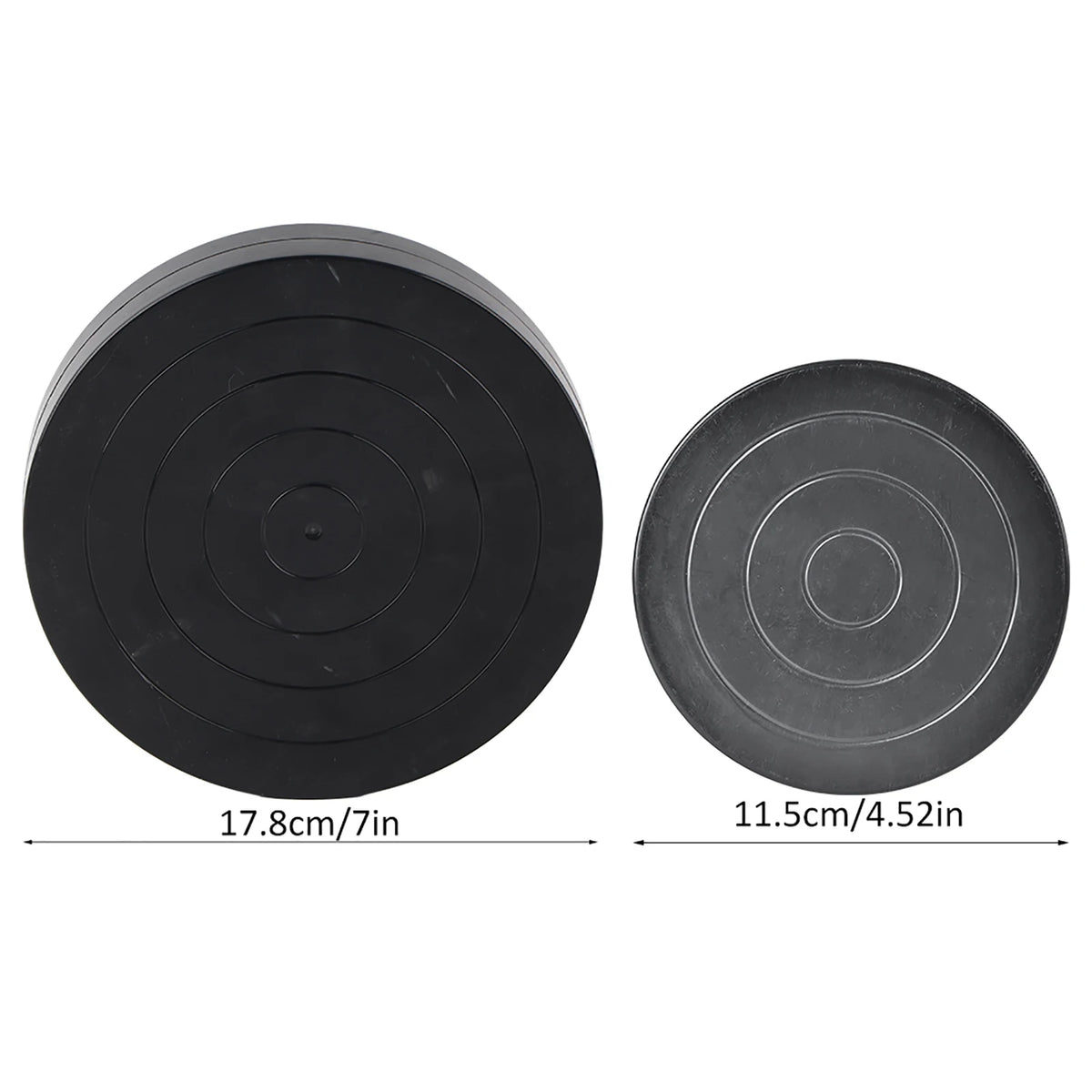 support poterie noir circulaire gravure centrale moderne opaque sculpteur potier