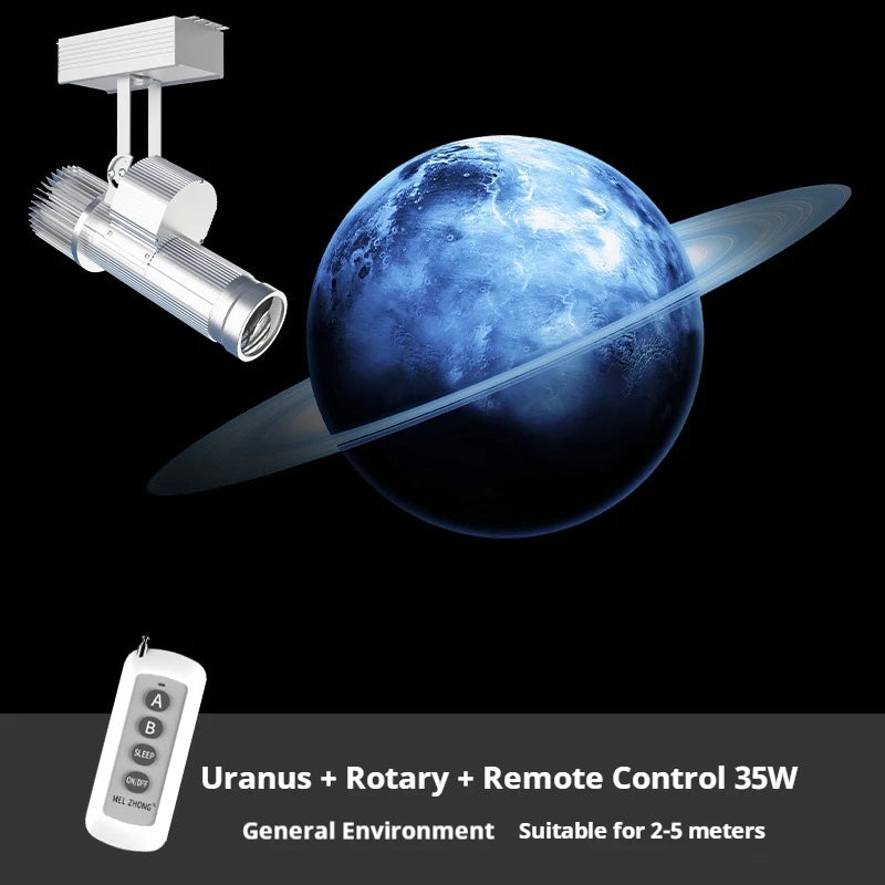 projecteur led lune jupiter terre moderne blanc gris orange bleu