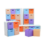 étagère modulaire blanche rangement miniature 12 compartiments boîtes stockage accessoire poupée 1/12 moderne minimaliste