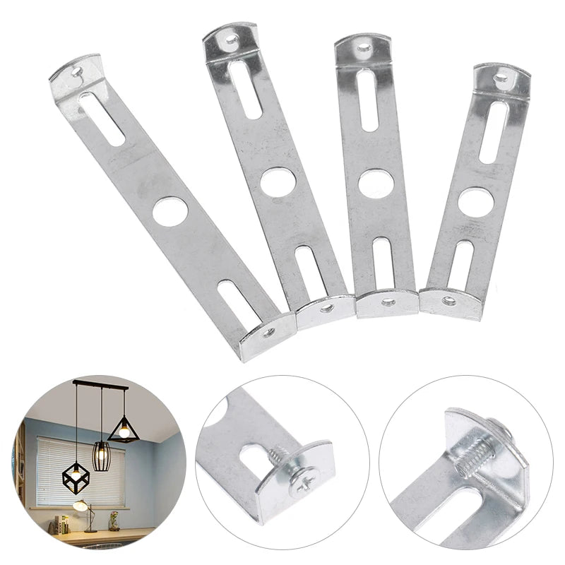 support mural suspension argenté vis fixations industriel 45mm 55mm 65mm 75mm 85mm 95mm 105mm