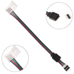connecteurs câble led rgb noir blanc adaptateur secteur moderne quatre broches