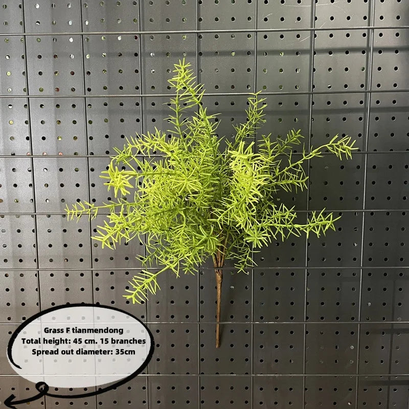 plantes artificielles soie vertes feuilles fines naturelles extérieur accrochées fêtes mariages