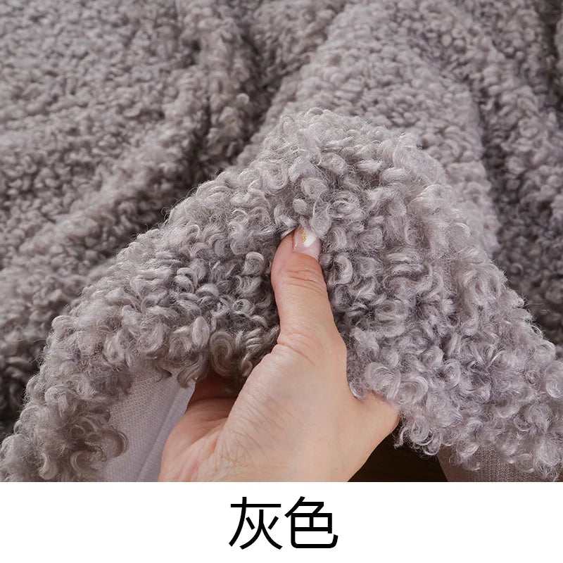 tissu bouclé imitation laine peluche beige bleu rose vert blanc poupée bricolage diy