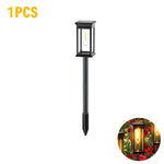 lumière solaire jardin auto allumage 6v transparente moderne noire piquetextérieur