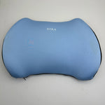 coussin ergonomique dos bleu noir mousse mémoire forme texture douce coton confortable lisse machine