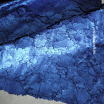 tissu polyester protection uv bleu noir texturé craquelé plissé abstrait matériaux bricolage respectueux environnement