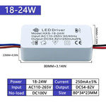 driver led blanc 110v 265v 3w 24w constant voltage isolation non included