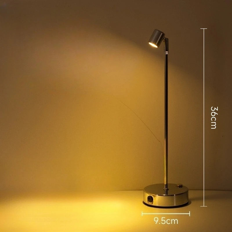 lampe table led rechargeable tactile noire moderne chambre restaurant