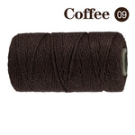 fil coton multicolore texturé naturel 100m 2mm enduit crafts sacs vêtements textiles maison