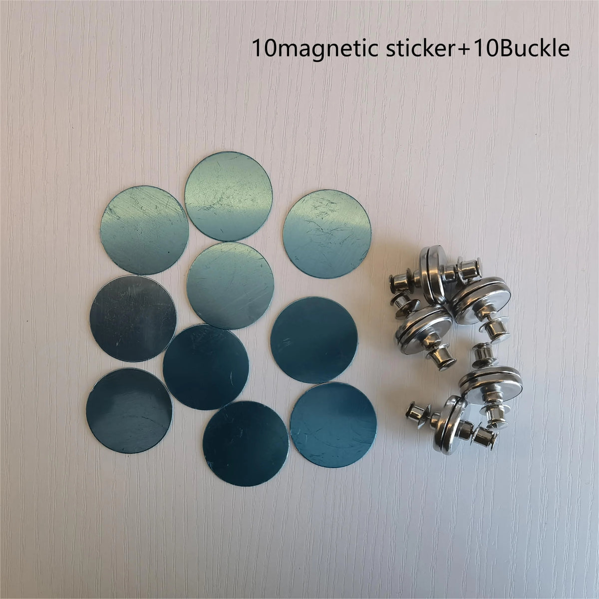 boucle magnétique argentée moderne adhésive 2cm autocollant 3cm easy install