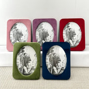 Cadre photo carré en velours multicolore - Décoration murale élégante pour chambre et salon
