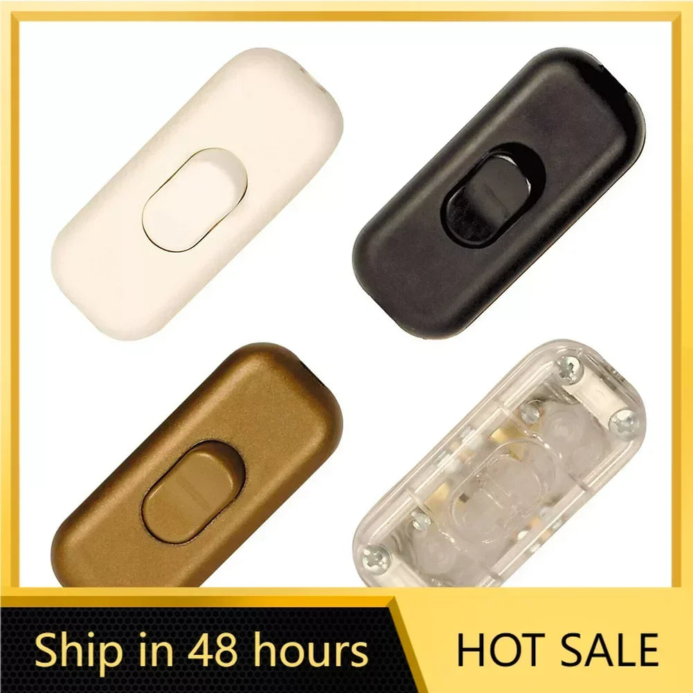 interrupteur adhésif moderne blanc noir doré transparent matériau plastique basse tension