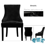 housse chaise velours extensible imprimé floral fauteuil salle manger moderne décoration