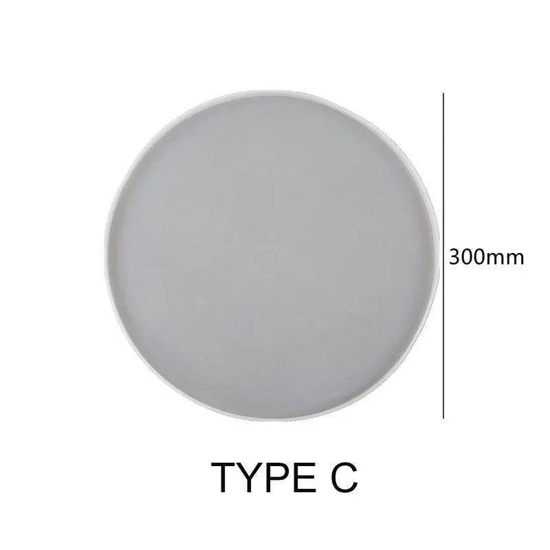 plateau silicone moderne rectangulaire rond vague motif opaque décoration maison bleu animal compagnie fixations