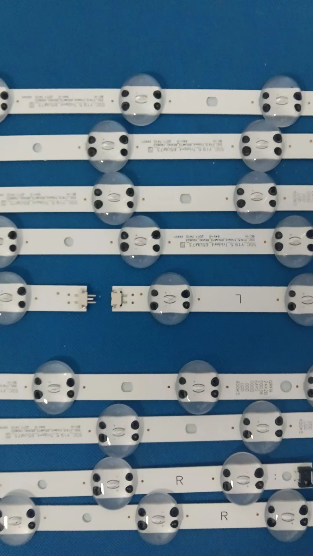 bandes led blanc moderne clips connecteurs 6v 715mm opaques lisses jiamen
