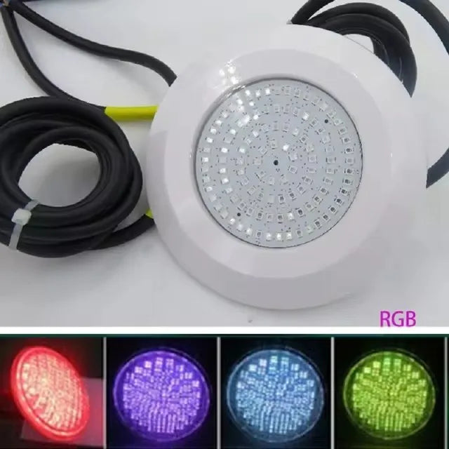 lampe sousmarine led spot piscine ip68 bluetooth télécommande blanc moderne