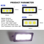 lampe led sol moderne noire ip66 235mm 105mm 280mm 125mm 335mm 165mm câble