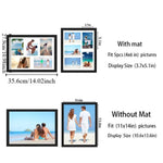 cadre photo multi photos bois clair noir blanc decoration moderne plage voyage mur verre