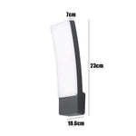 applique murale led contemporaine noir blanc 249 2000 lumens 10m² chambre entrée étude