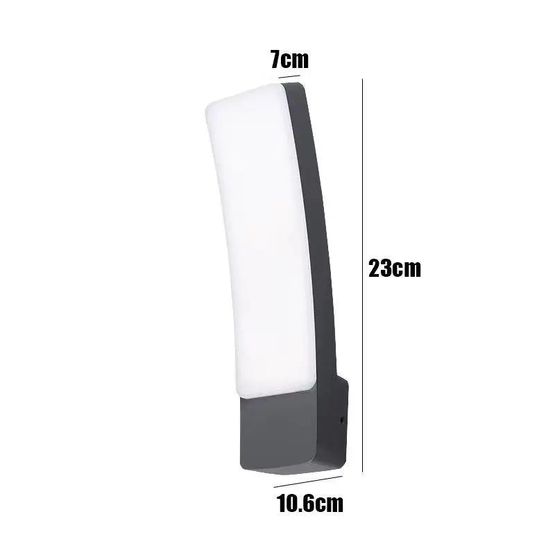 applique murale led contemporaine noir blanc 249 2000 lumens 10m² chambre entrée étude