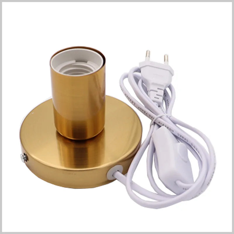 lampe table moderne noire interrupteur bouton compatible EU US led chambre coucher