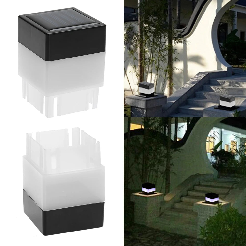 lampe solaire extérieure moderne noire blanche autoinstallation led hydrofuge