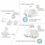 ampoules led cyan 490nm blanc diodes modernes 3w 5w 10w 20w 30w 50w 100w