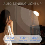 lampe poche rechargeable led aimantée rotation 360 blanc moderne compact sans fil