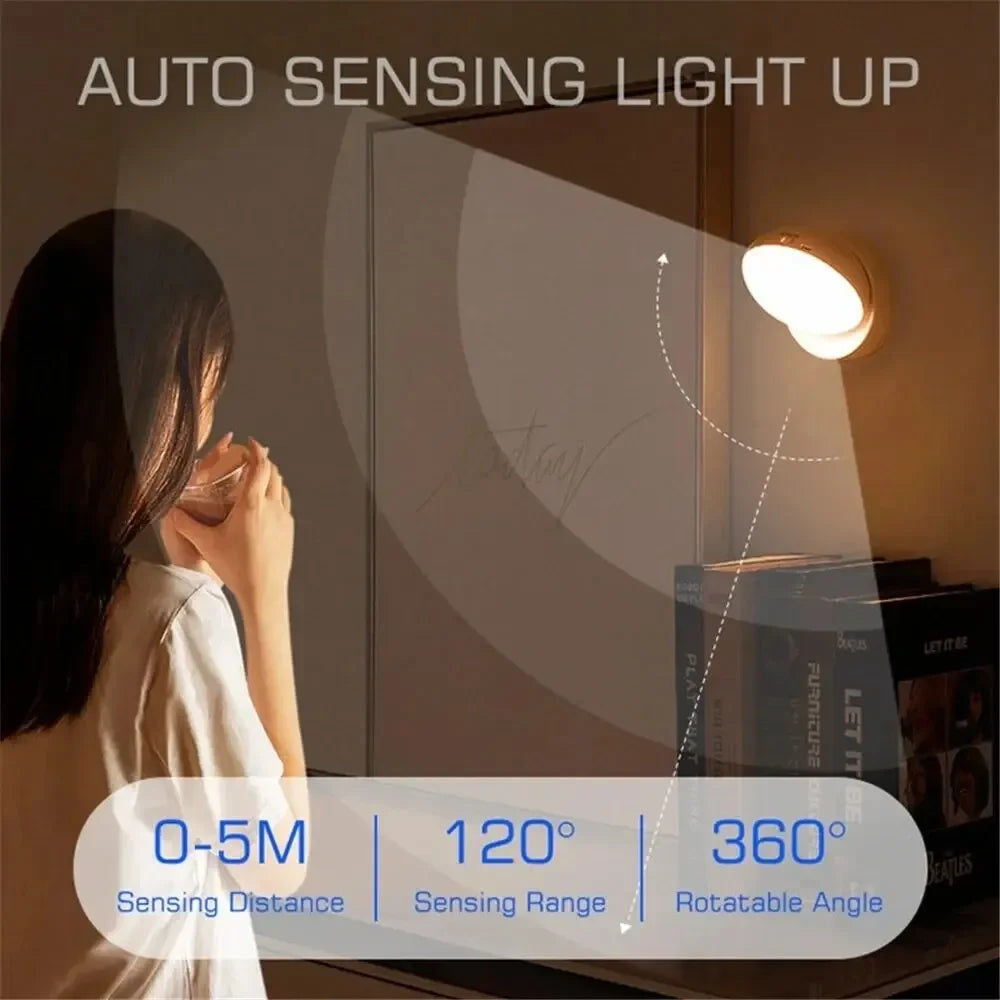 lampe poche rechargeable led aimantée rotation 360 blanc moderne compact sans fil
