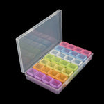 boîtes rangement bijoux plastique réutilisable 28 56 grilles compartiments modernes clips fermeture transparentes