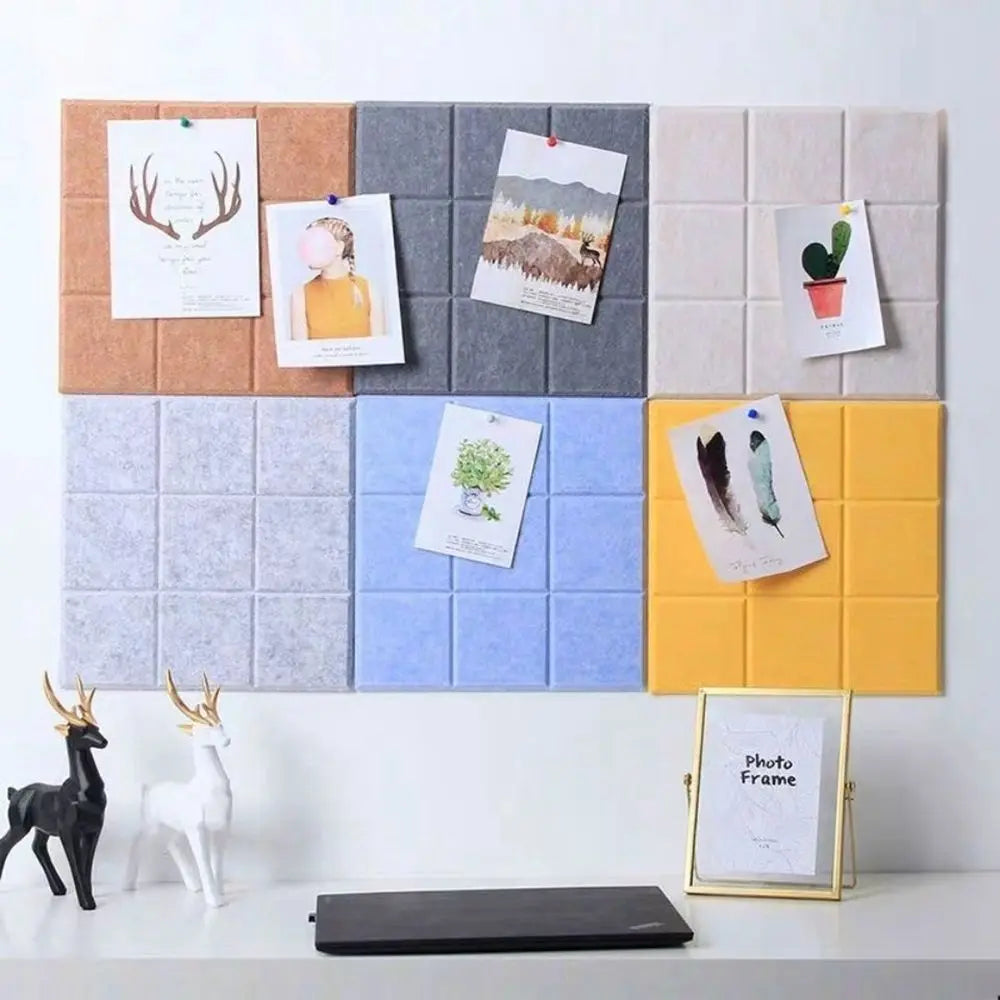 panneau rangement tissu uni orange gris bleu moderne clips autocollants 30cm 30cm