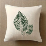feuilles stylisées stencil vert blanc artisanal peinture murale scrapbooking coloriage gaufrage