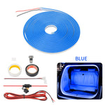 ruban led flexible moderne couleur bleu rouge blanc jaune vert connecteur cable interrupteur intérieur