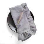 serviettes table coton doux gris orange bleu rose beige vert modernes élégantes pack 4PCS
