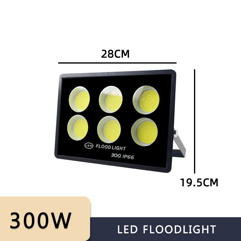 projecteur led ip66 étanche noir grille hexagonale moderne clips fixation 220v 100w 1000w