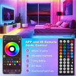 ruban led multicolore 10m 20m 30m controle application bluetooth moderne adhésif led individuelles