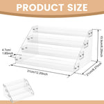 présentoir pyramidal acrylique transparent multi niveaux stockage figurines cosmétiques minimaliste