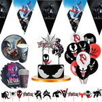 Nappe et vaisselle jetable thème super-héros Venom pour fête enfants