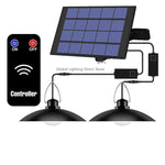 lampe solaire extérieure moderne étanche noir contrôleur télécommande fixations