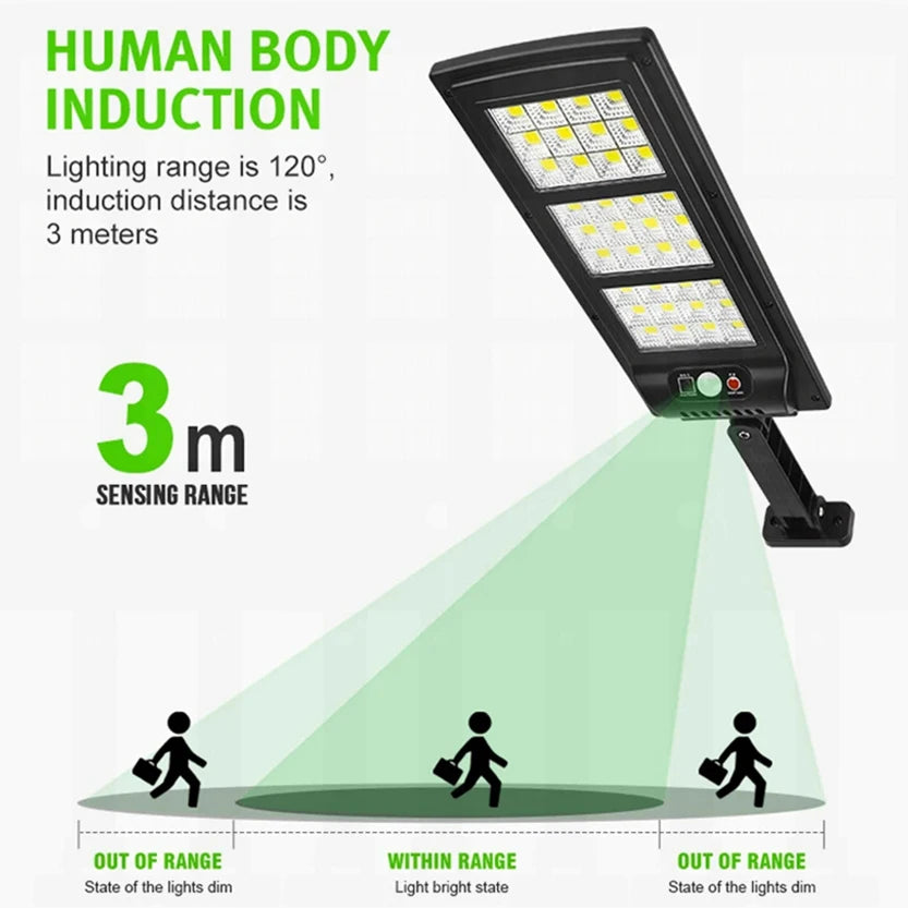 Lampe solaire imperméable éclairant une allée de cour