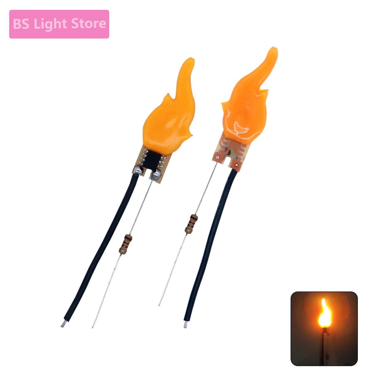 lampe led flamme effet feu décoration anniversaire diodes festives autoéclairantes résistances filaires édison imitation