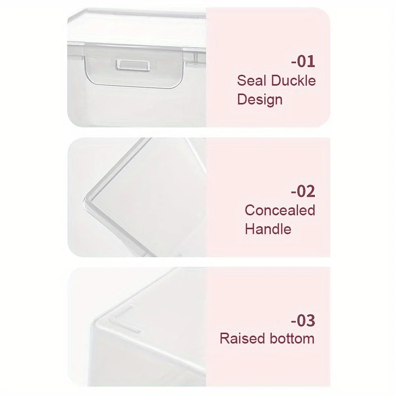 boîtes rangement cartes jouer transparentes classiques poignée intégrée organisation tiroirs bijoux compactes économiques espaces