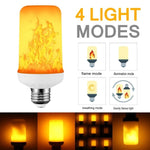 ampoule led flamme artificielle blanc orange moderne effet feu décoration salon festive